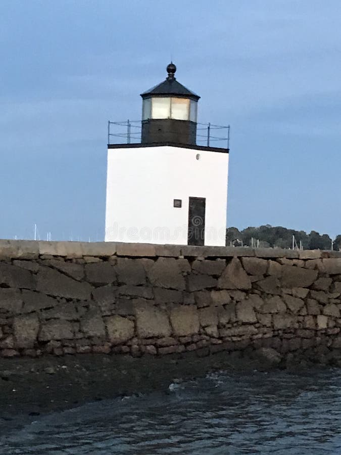 Salem harbor stock image. Image of lighthouse, harbor 105361691