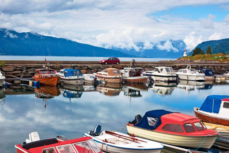 Harbour with boats