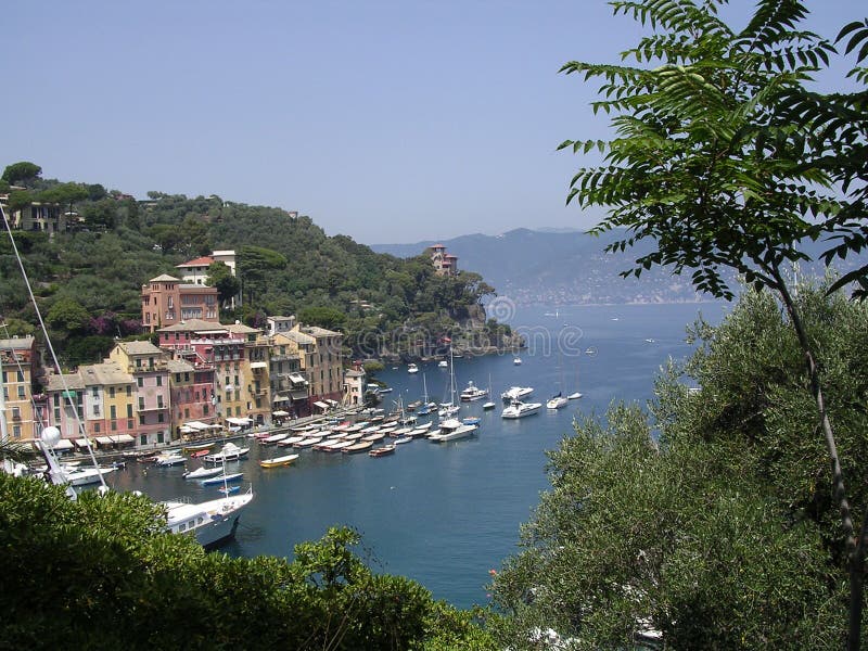 Harbour entrance to Portofino, Italy