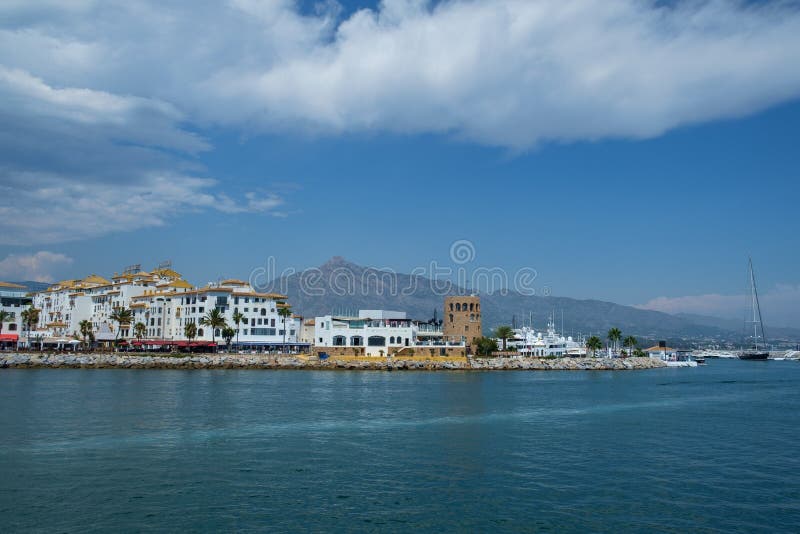 The Harbour Marina And Port Of Puerto Banus Marbella Spain Stock