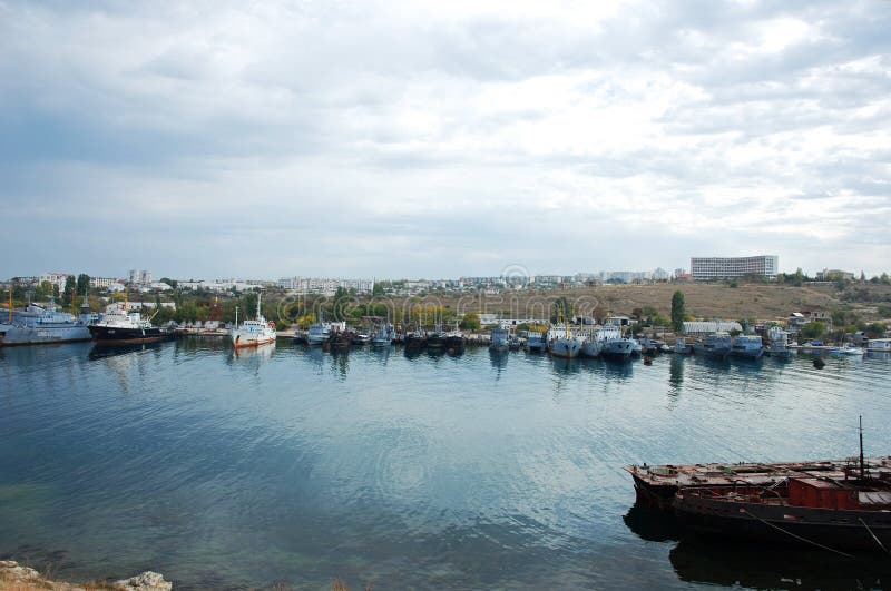 Harbour of Sevastopol, Ukraine. stock photography Harbour of Sevastopol, Ukraine. stock photography
