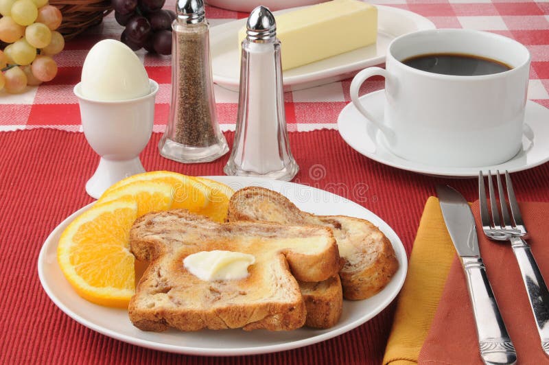 Hard Boiled Egg and Cinnamon Toast Stock Photo Image of shakers, diet