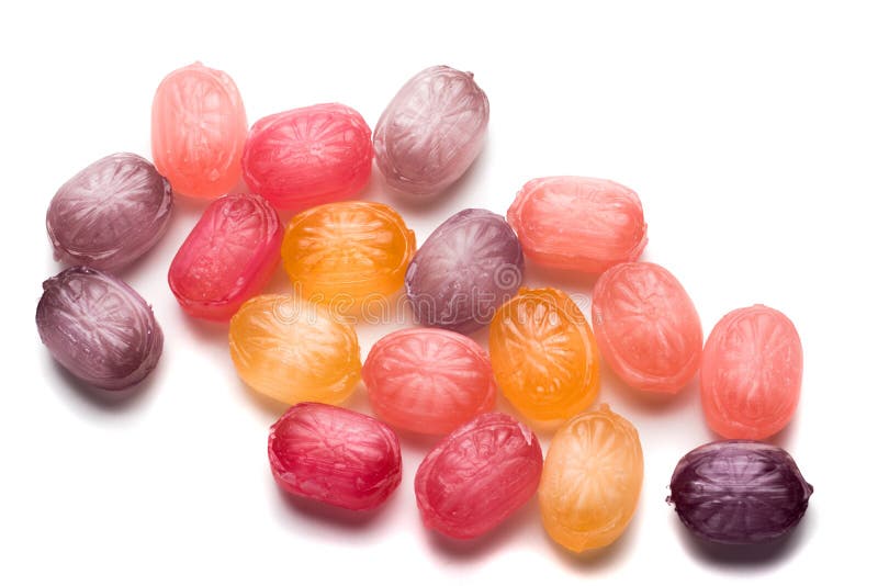Hard Candies Over White Background Stock Image - Image of candies ...