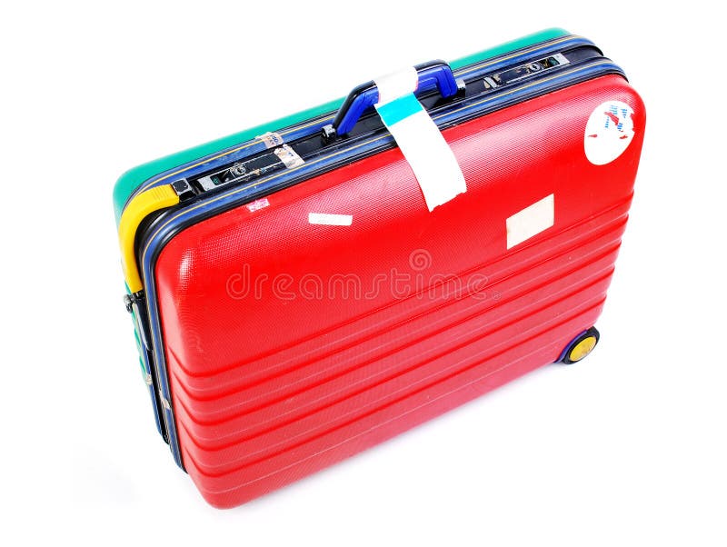 Full suitcase stock image. Image of holiday, beige, shoe 349241