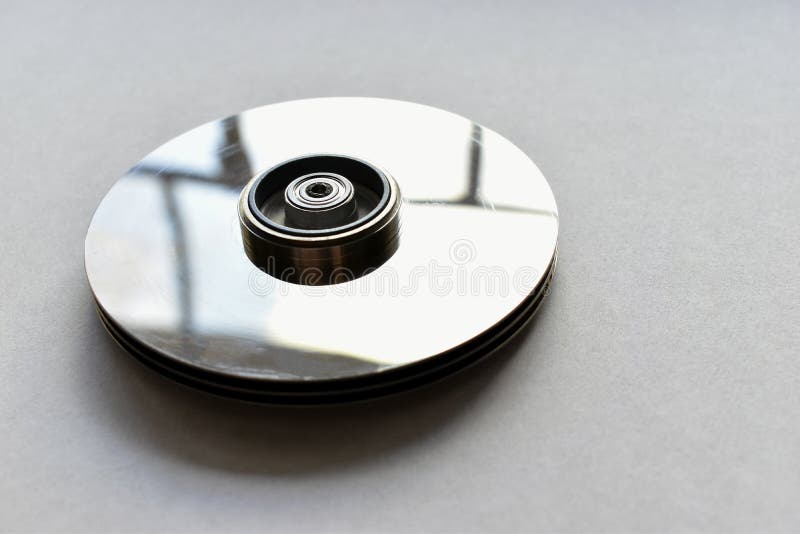 Recording Head a Disk in the Computer `s Hard Disk Stock Photo Image of electronics, head