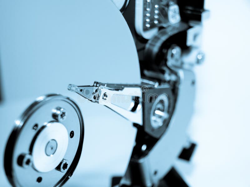 Hard disk technology stock photos