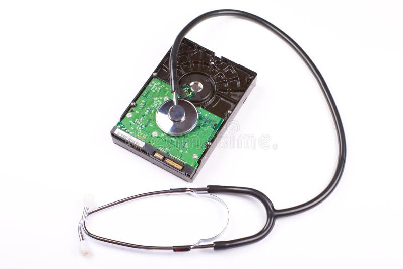 Hard drive and Stethoscope stock images Hard drive and Stethoscope stock images