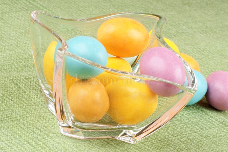 Hard Sugar Coated Chocolate Eggs Stock Photo Image of bowl