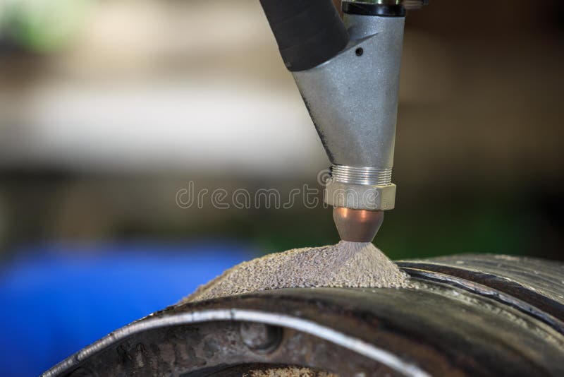 Hard Surfacing by Submerge Arc Welding Process Stock Photo Image of