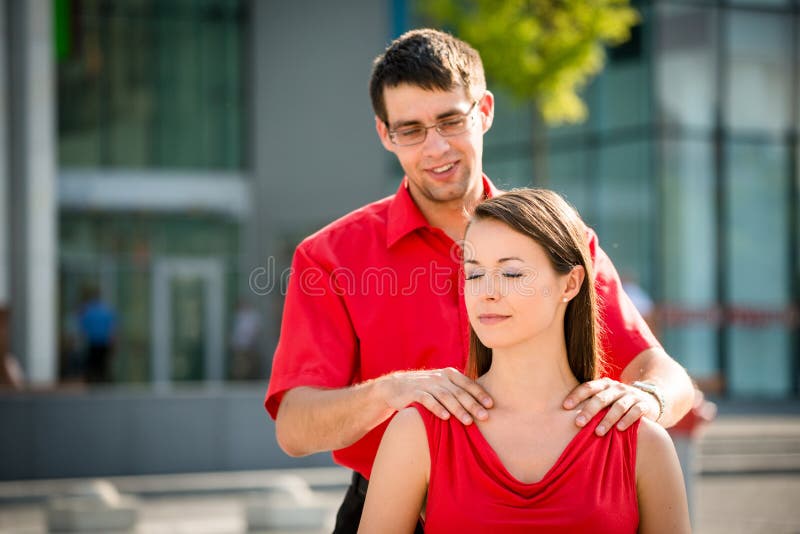 Hard Work Massage Will Help Stock Image Image Of