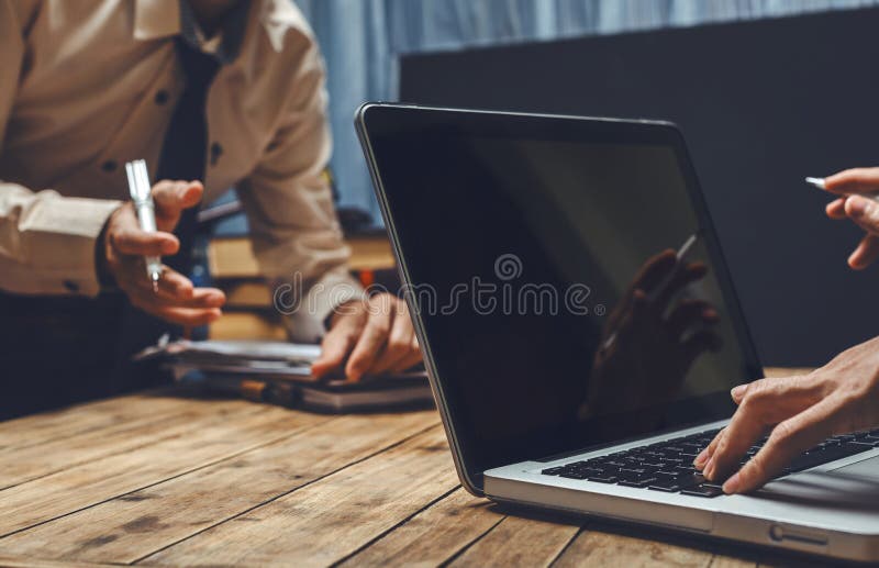 Hard work of young business lawyer at courtroom, hipster vintage royalty free stock photography Hard work of young business lawyer at courtroom, hipster vintage royalty free stock photography
