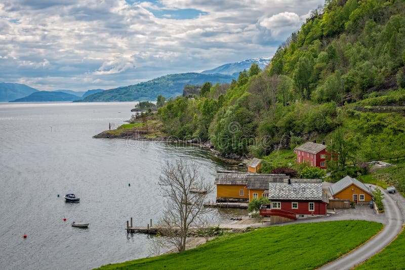 Hardanger fjord, Norway. royalty free stock photography Hardanger fjord, Norway. royalty free stock photography