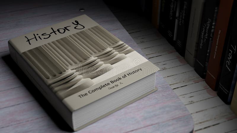Hardcover książka na historii z ilustracją na pokrywie ilustracji Hardcover książka na historii z ilustracją na pokrywie ilustracji