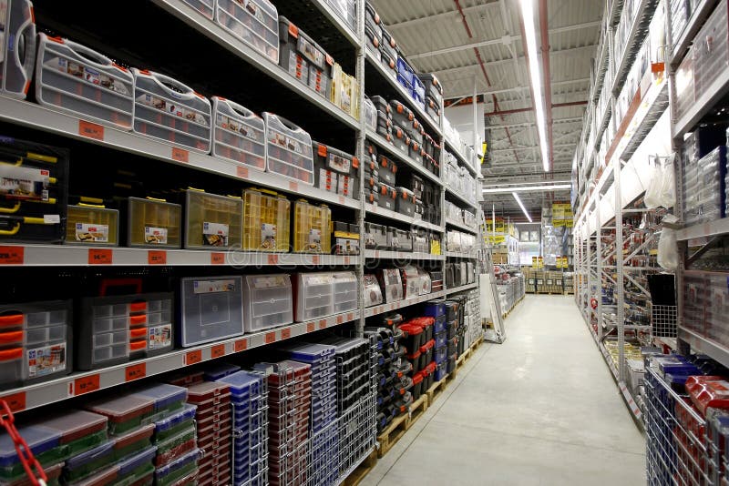 Hardware store interior editorial photography. Image of business 19449767
