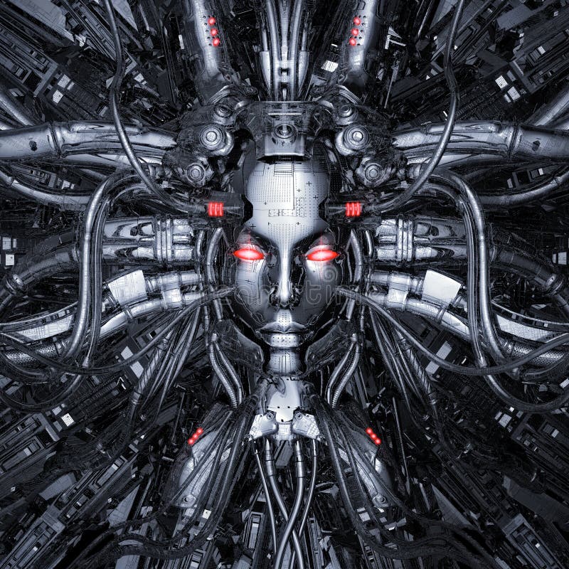 Hardwired для мысли иллюстрация штока Hardwired для мысли иллюстрация штока