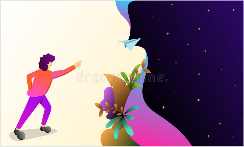 Hardworking vector illustration, flat character design and background stock illustration Hardworking vector illustration, flat character design and background stock illustration