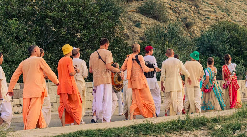 Hare krishna ceremony hi-res stock photography and images - Alamy