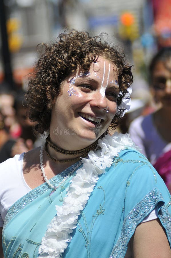 Hare Krishna Devotees Foto stock editorial - Imagem stock