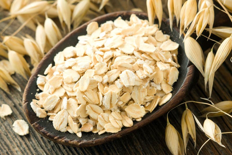Harina de avena imágenes de archivo libres de regalías Harina de avena imágenes de archivo libres de regalías