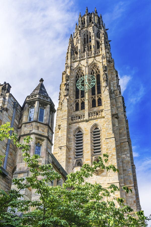 Harkness-Turm-alter Campus Yale University New Haven Connecticut stockbilder Harkness-Turm-alter Campus Yale University New Haven Connecticut stockbilder