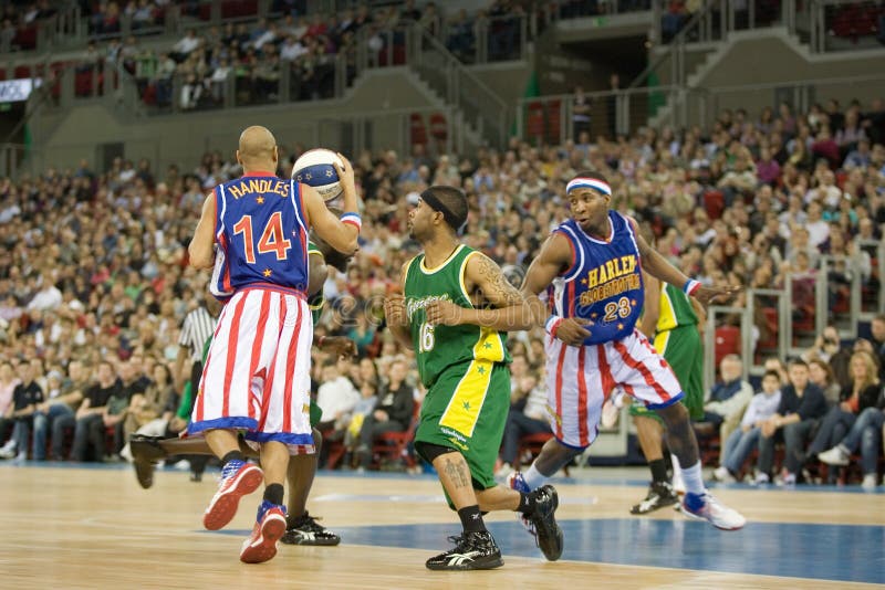 Harlem Globetrotters Basketball Team in an Exhibit Editorial Image