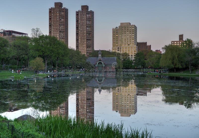 Harlem Meer, central park, Nowy Jork zdjęcie royalty free Harlem Meer, central park, Nowy Jork zdjęcie royalty free