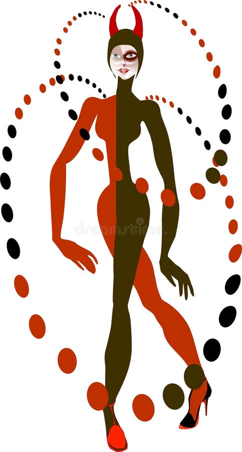 Harlequin,fancy dress.Vector illustration