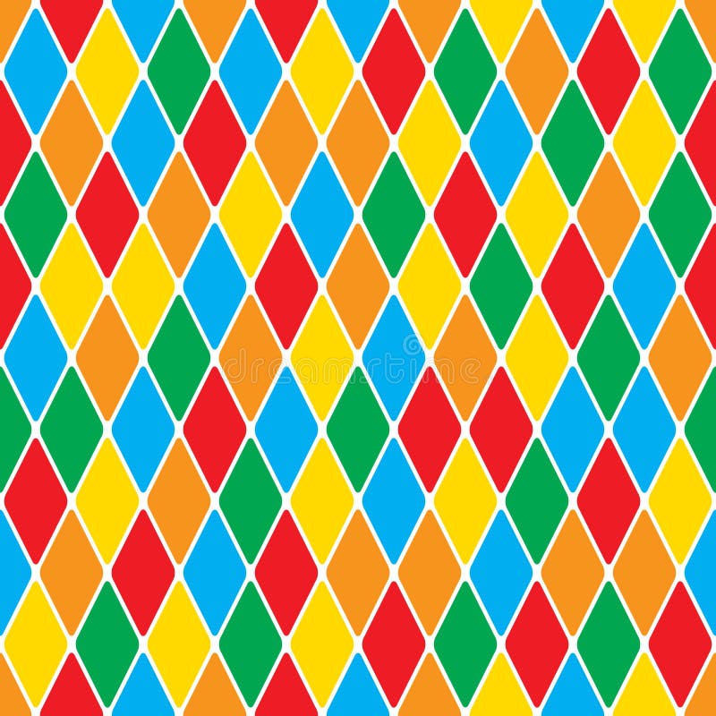 Harlequin' ; modèle sans couture gai lumineux de mosaïque polychromatique de s illustration de vecteur