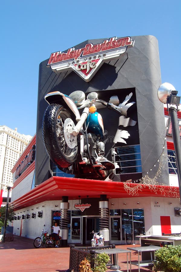 Harley davidson cafe vegas editorial photo. Image of trip 17710451