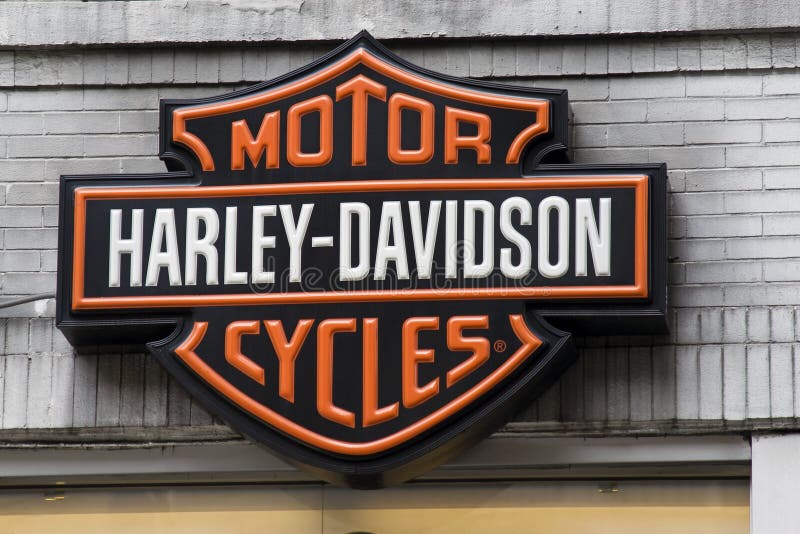 Harley Davidson logo on a wall