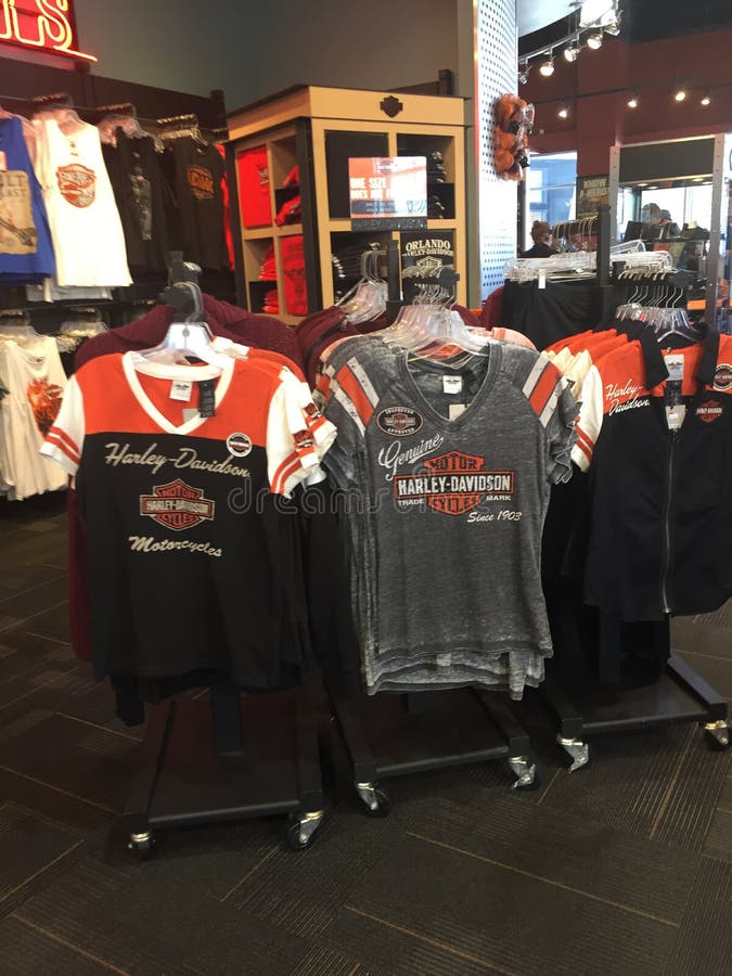 Harley Davidson store editorial stock photo. Image of clothing 20978593