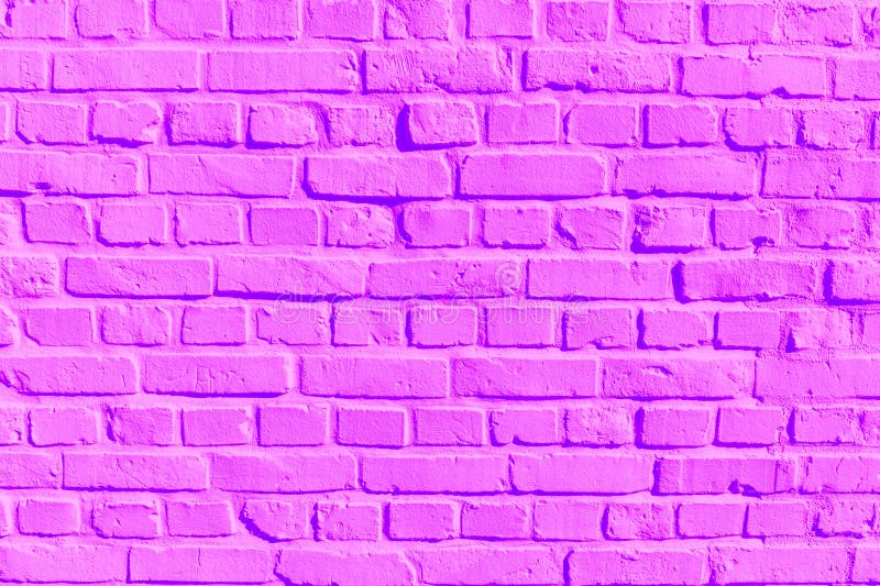 Harmonic Pink Painted Brick Wall Stock Image Image of pink, painted