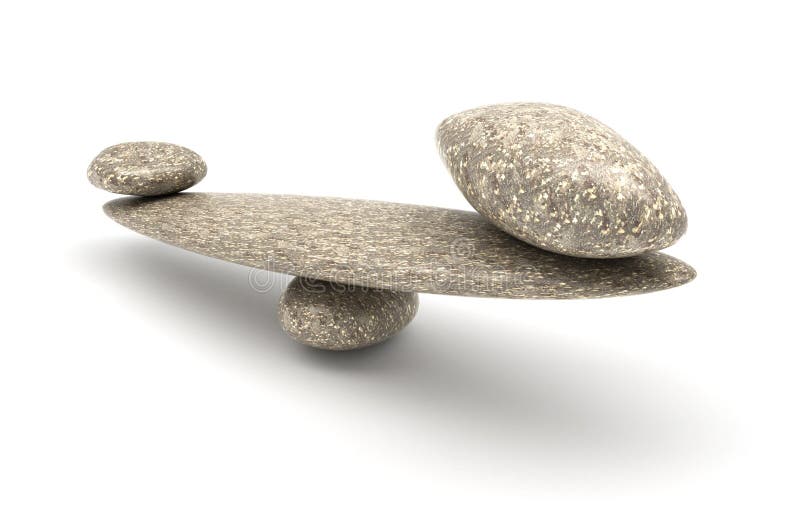 Harmony and Balance: Pebble stability scales with large and small stones. Harmony and Balance: Pebble stability scales with large and small stones