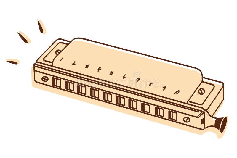 Harmonijka odizolowywająca royalty ilustracja Harmonijka odizolowywająca royalty ilustracja