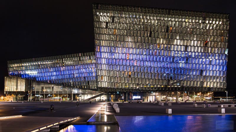 Harpa, salle de concert photographie stock Harpa, salle de concert photographie stock