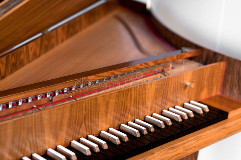 Harpsichord Keyboard stock photo. Image of wood, traditional 23468066
