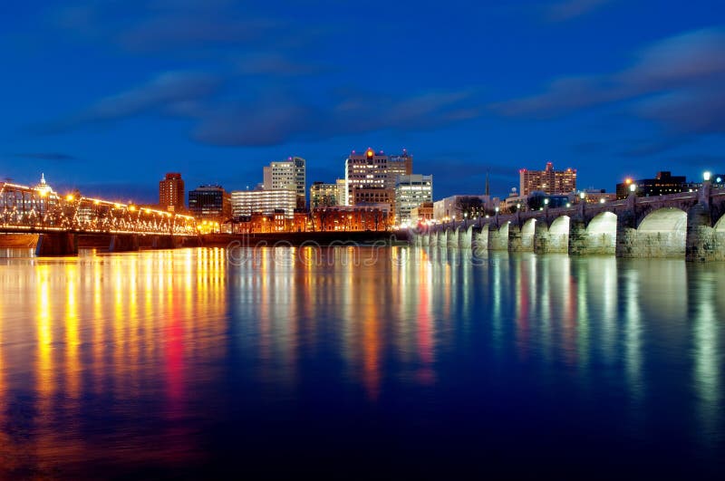 harrisburg pennsylvania solnedgång royaltyfri foto harrisburg pennsylvania solnedgång royaltyfri foto