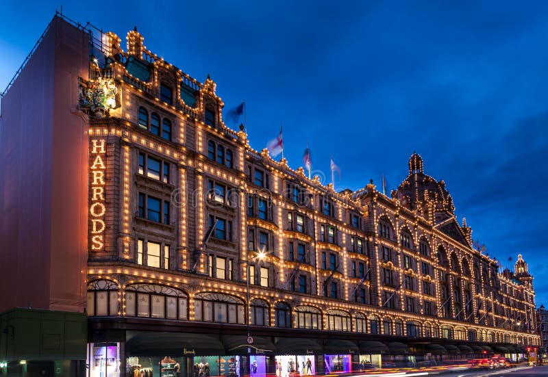 Harrods London England redaktionelles stockbild. Bild von schön 56177944