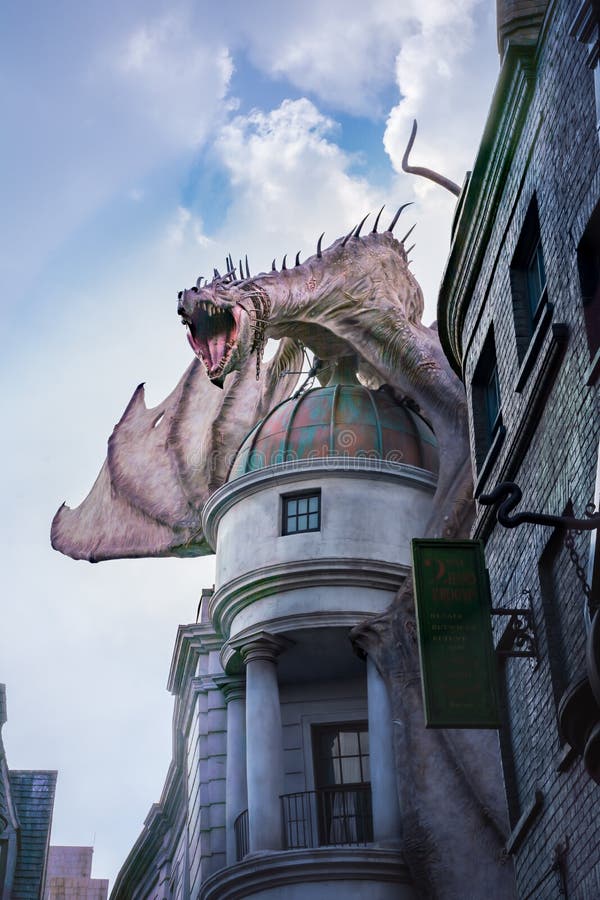 Harry Potter Gringotts Dragon Editorial Stock Photo - Image of