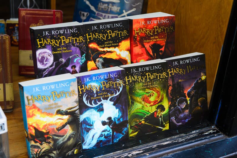 Harry potter book collection hi-res stock photography and images