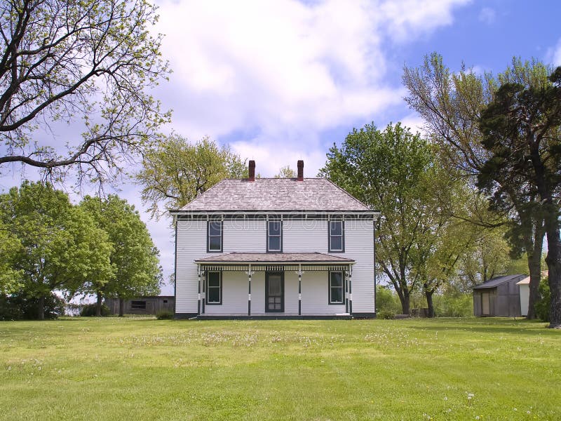 Harry Truman farm house stock photo