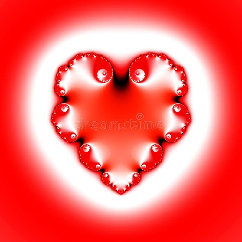 Hartvormige Fractaal vector illustratie