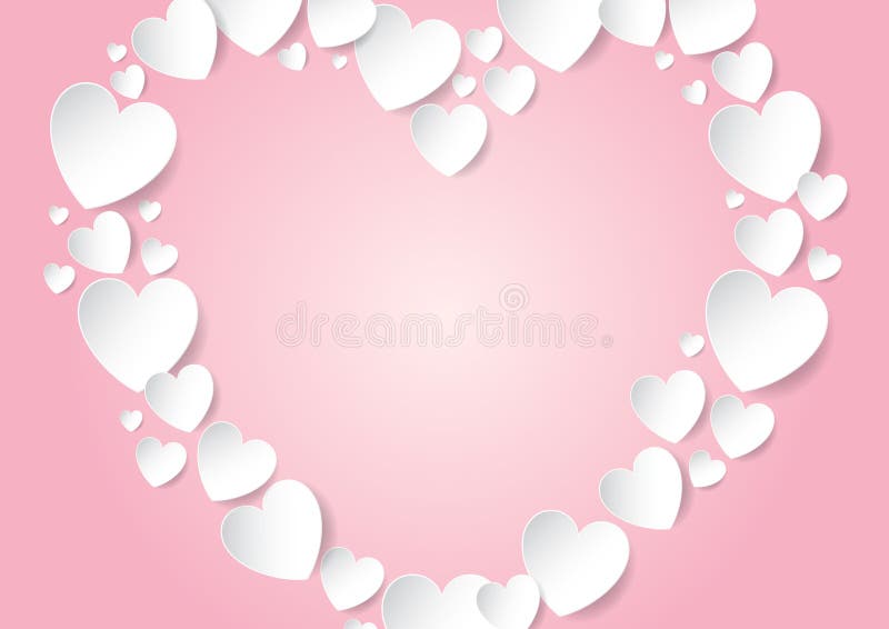 Hart met exemplaarruimte op roze achtergrond vector illustratie Hart met exemplaarruimte op roze achtergrond vector illustratie