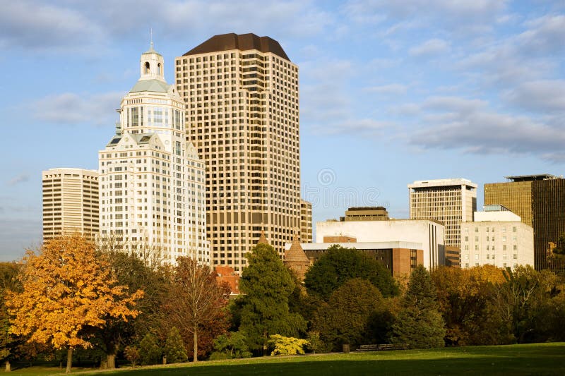 Hartford cityscape stock photo