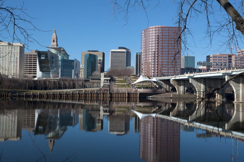 Hartford Connecticut Skyline Stock Photo Image of hartford, season