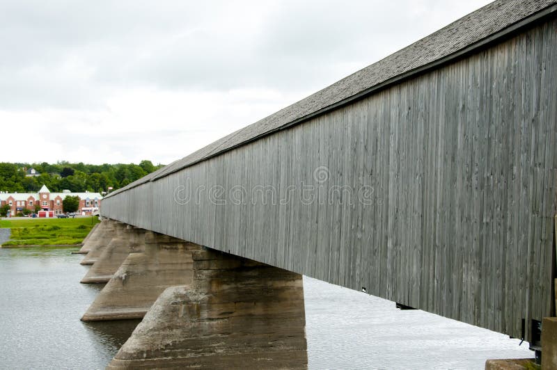 Hartland Bridge stock image. Image of historic, brunswick 95529439
