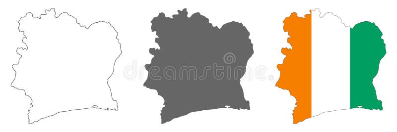 Hartă separată acidă acută de tip „acut”, cu margini izolate pe fond royalty free illustration