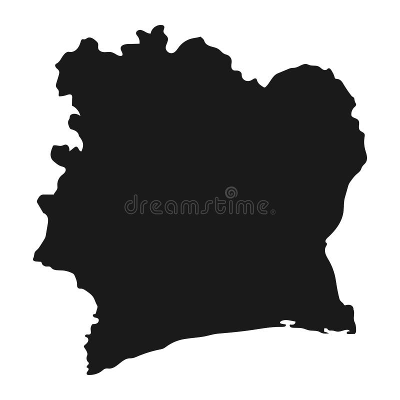 Hartă separată acidă acută de tip „acut”, cu margini izolate pe fond vector illustration