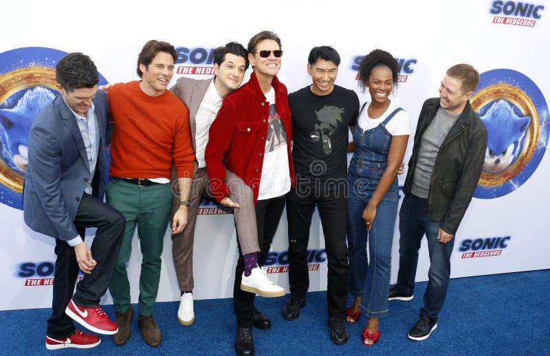 Haruki satomi james marsden ben schwartz jim carrey tika sumpter τζεφ φάουλερ στοκ φωτογραφία με δικαίωμα ελεύθερης χρήσης
