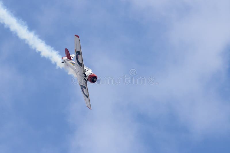 Harvard em Airshow fotografia de stock royalty free Harvard em Airshow fotografia de stock royalty free